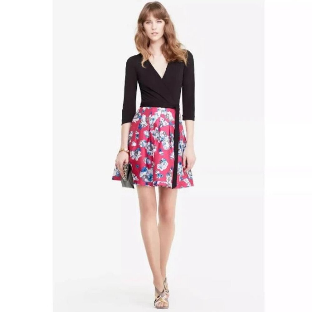Diane Von Furstenberg Jewel Wrap Dress Sz 4